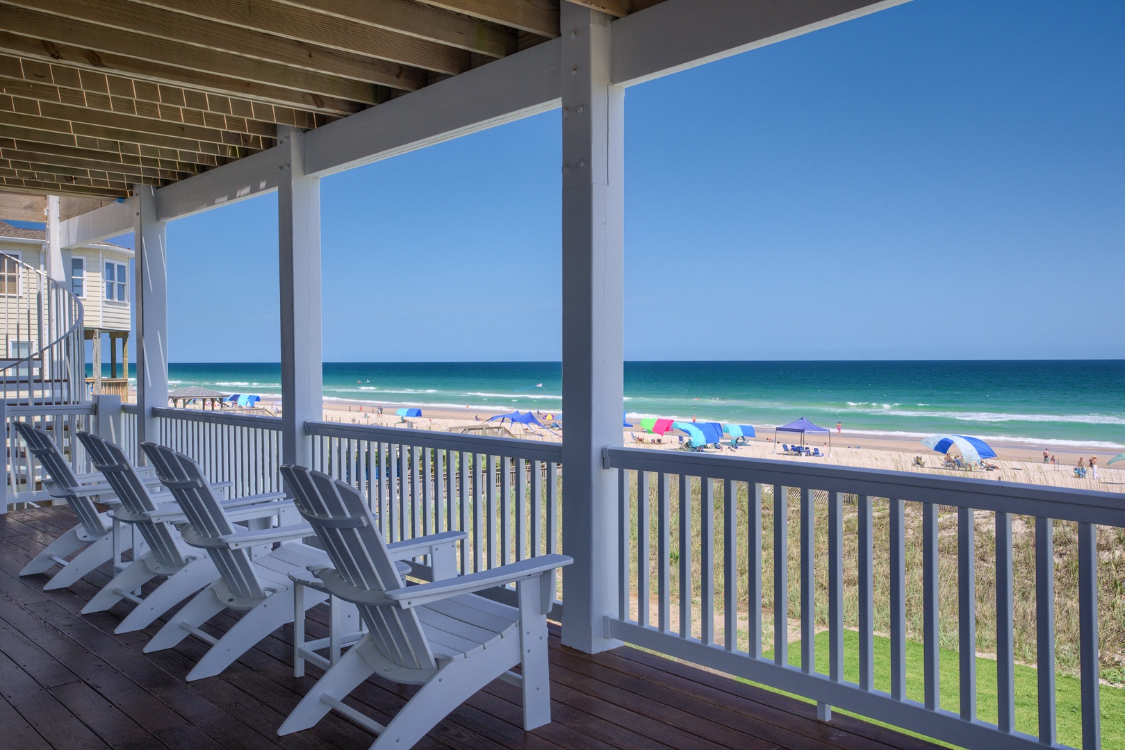 Covered deck chairs