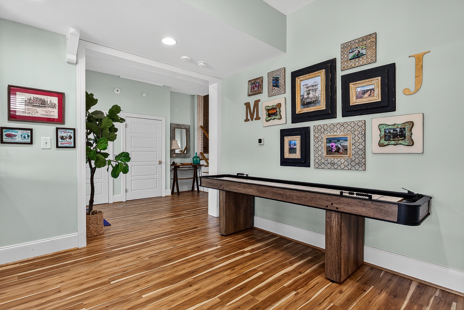 Shuffleboard area
