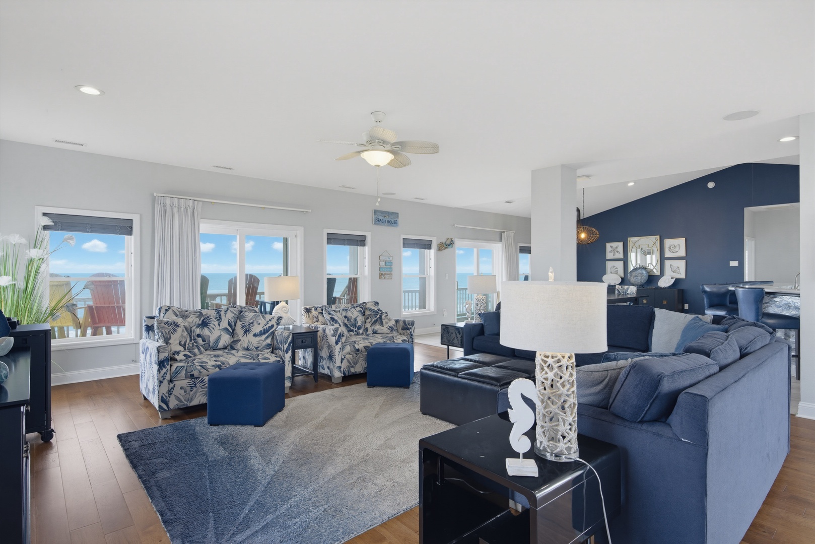 Ocean-view living room