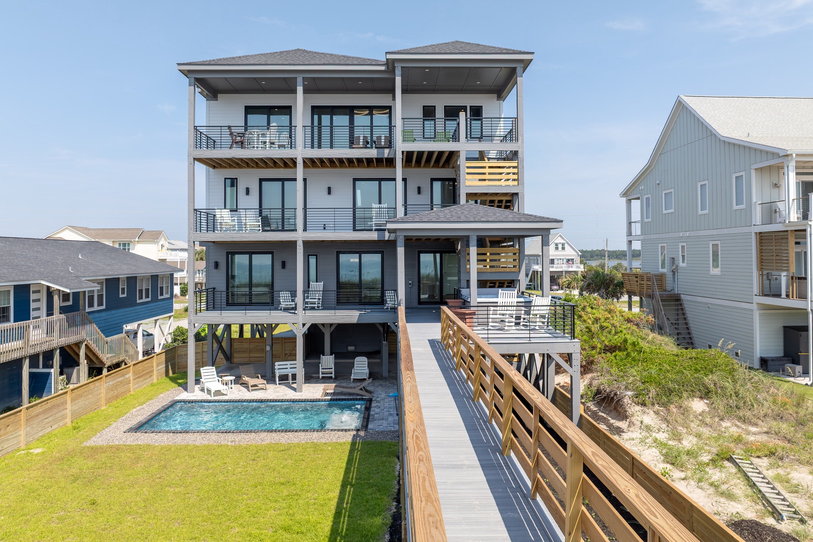 Poolside Home View