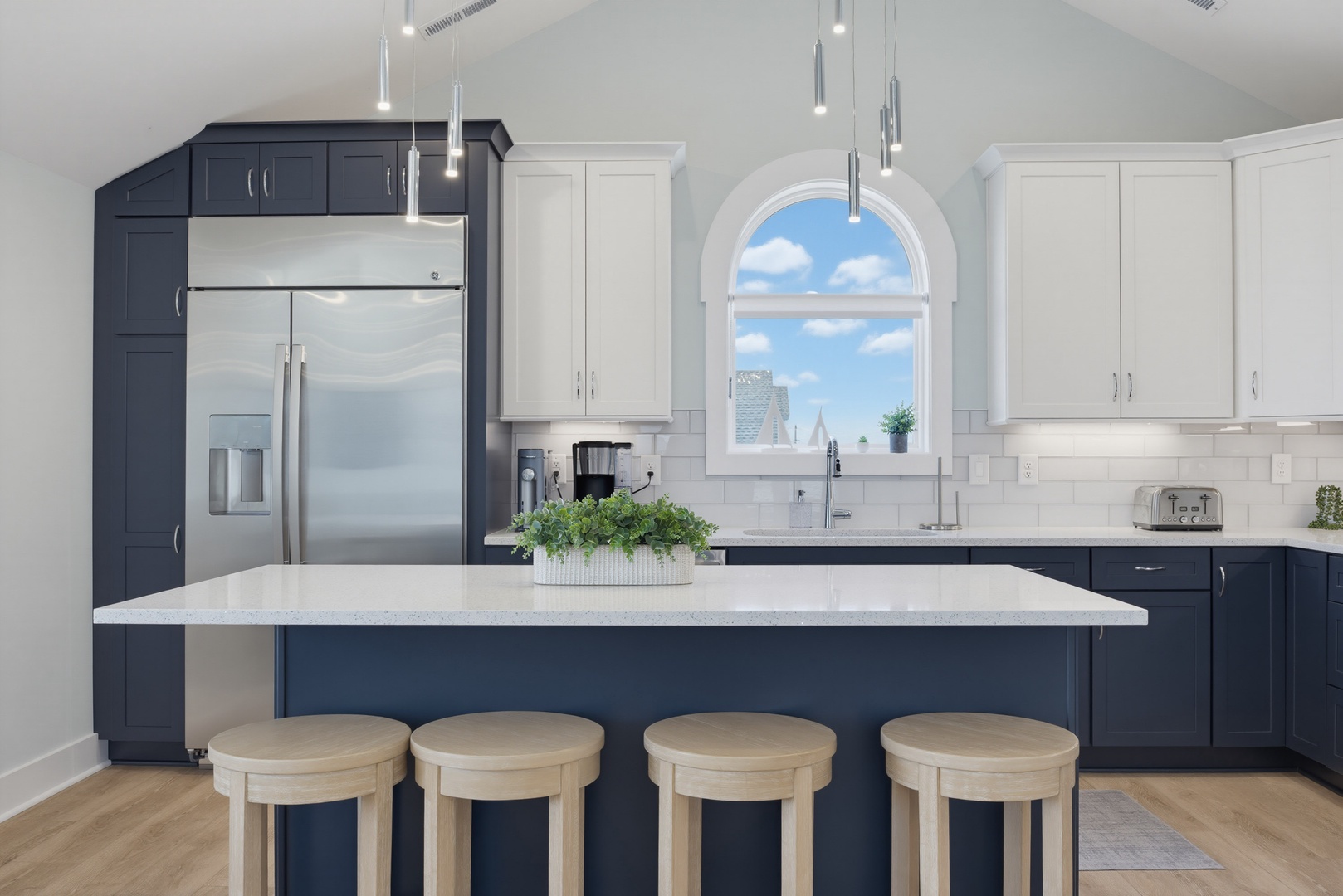 Centered Kitchen Island