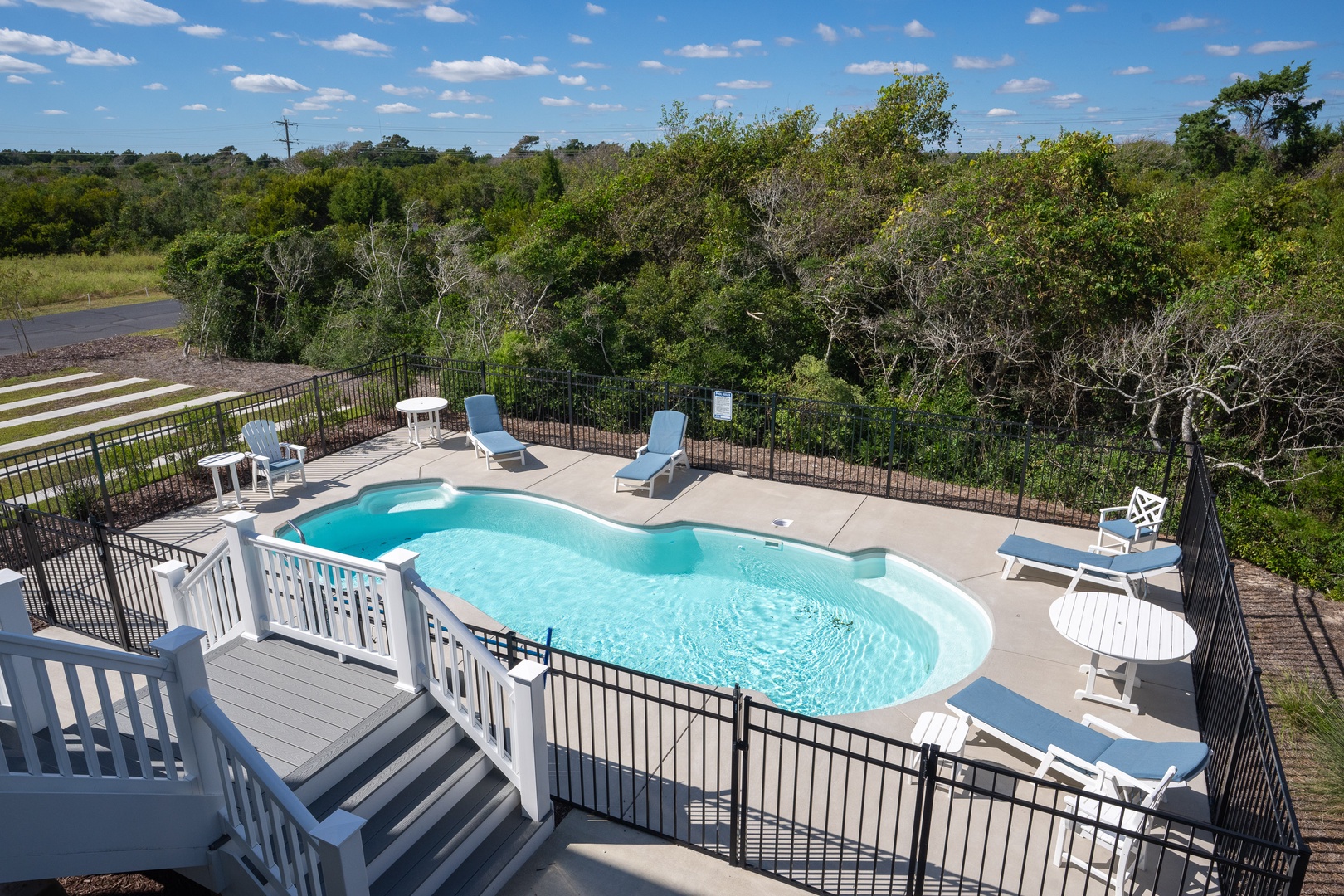 Pool Stairs View