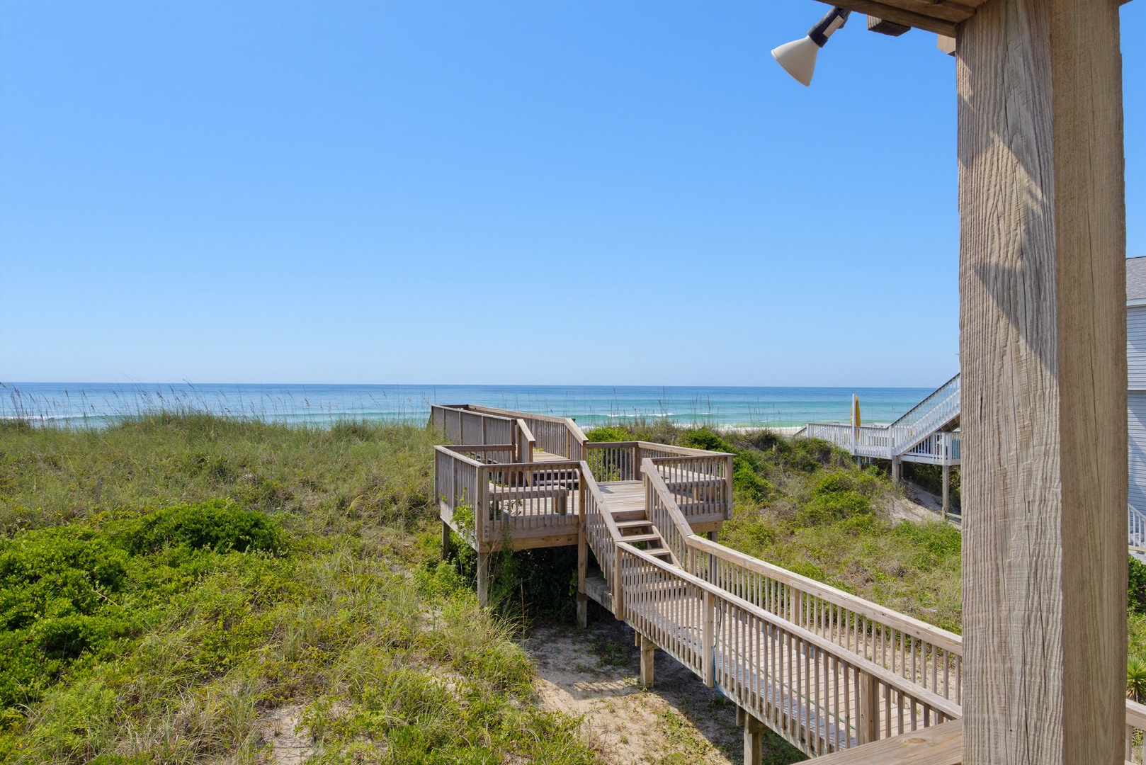 Covered Deck and Boardwalk