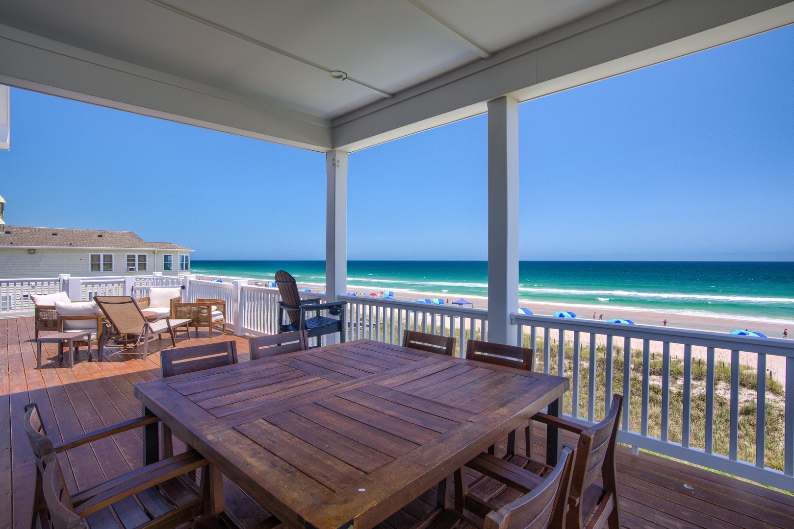 Covered deck dining