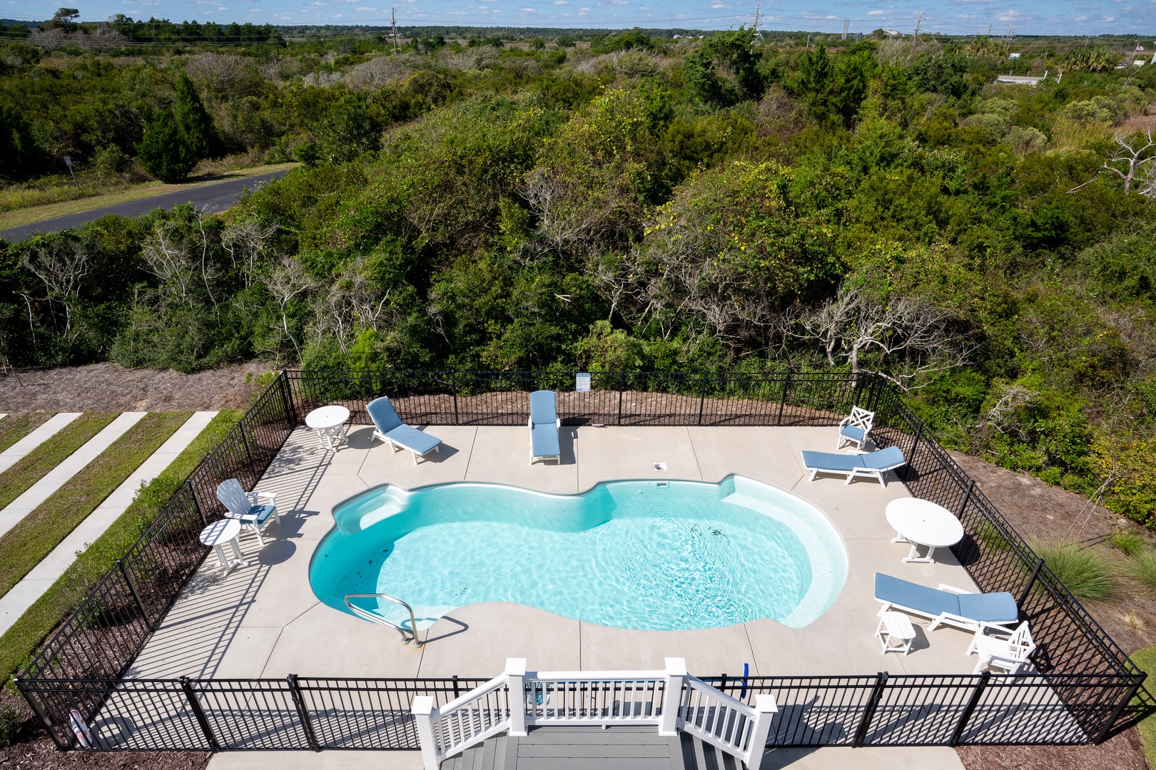 Fenced Pool Above
