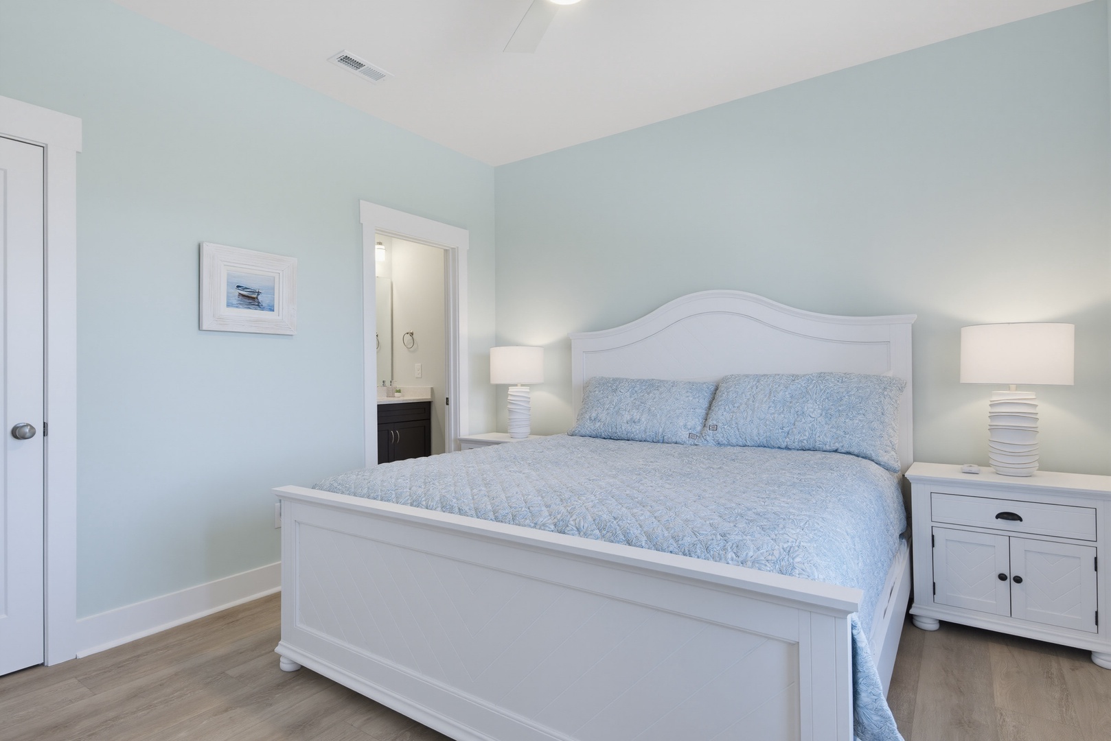 White Coastal Bedroom