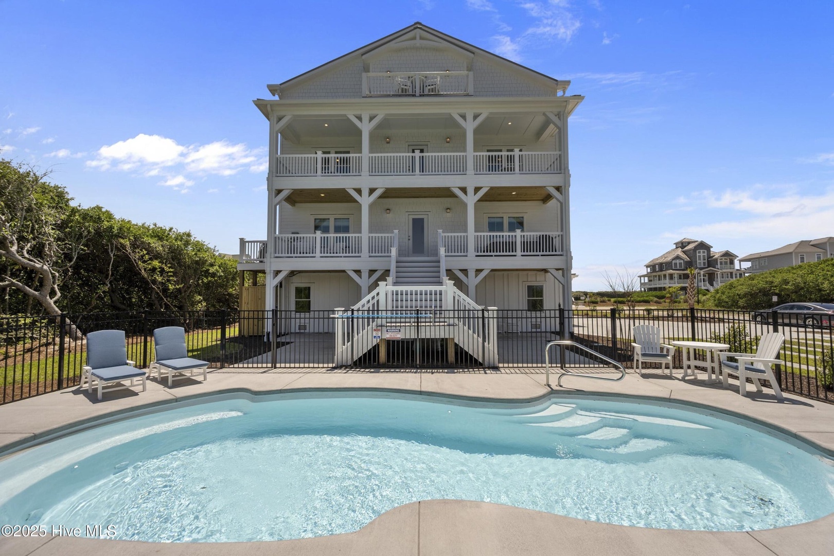Poolside Home View