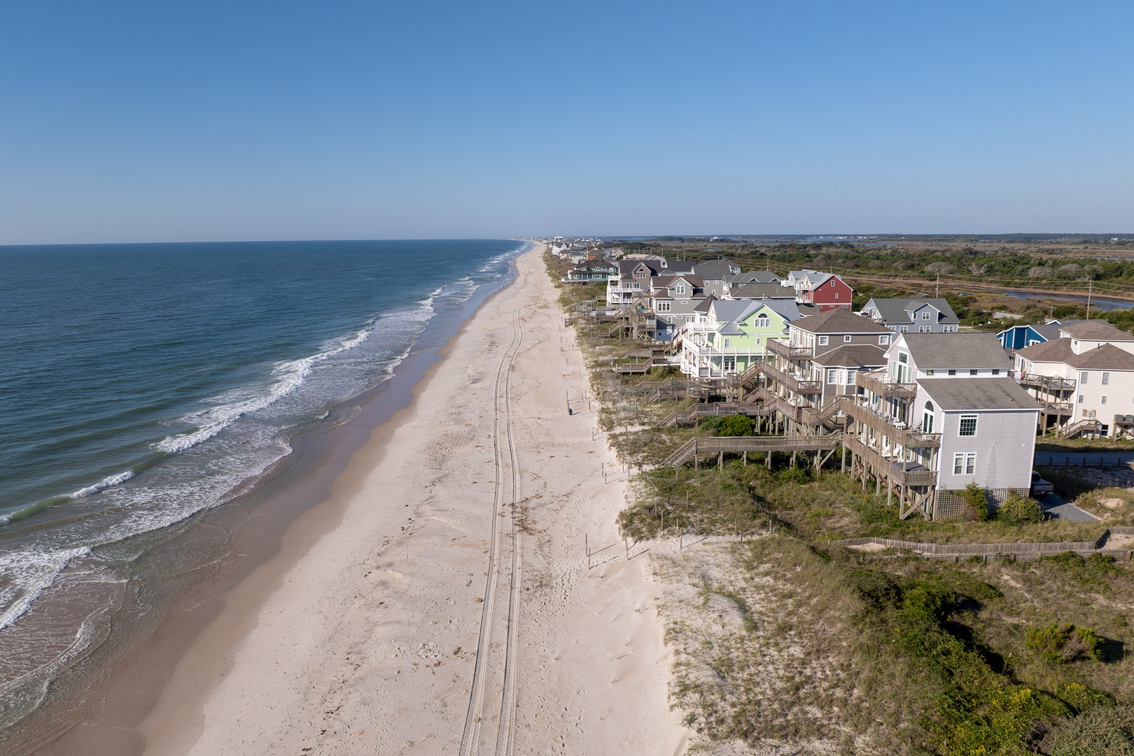 Aerial Ocean And Dunes