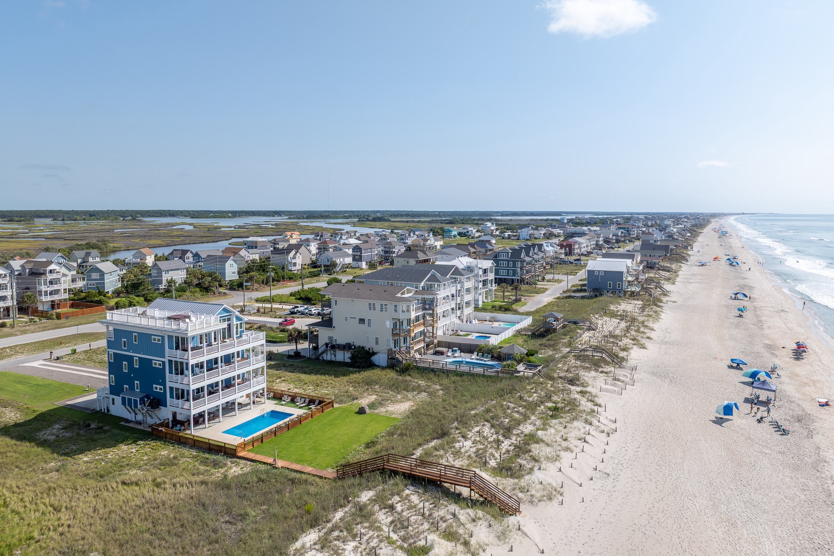 Beach aerial angle