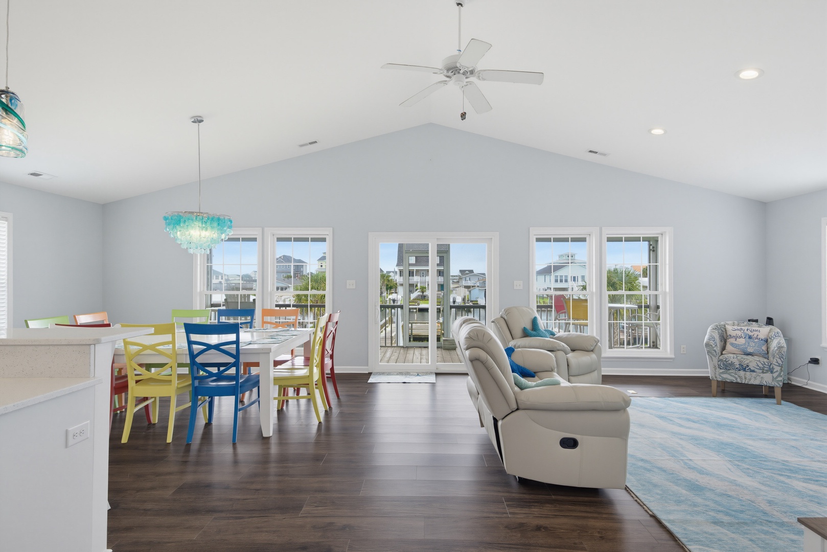 Open Living and Dining