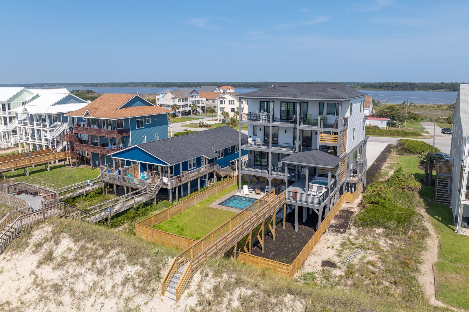 Oceanfront Home Aerial