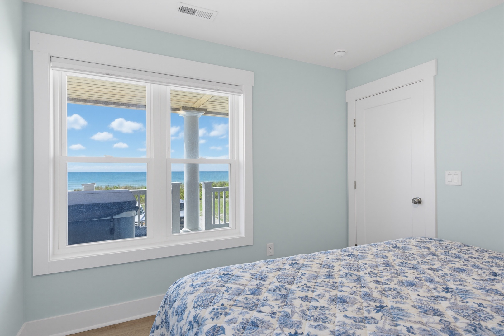 Blue Window Bedroom