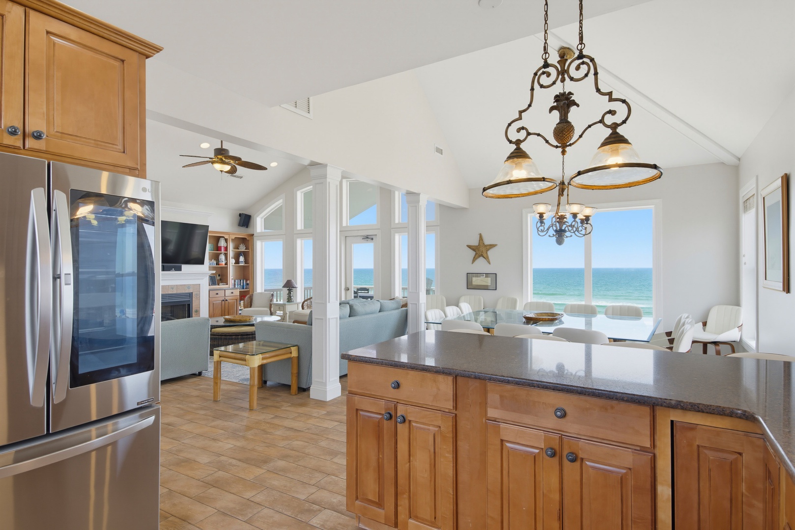 Kitchen Ocean Views