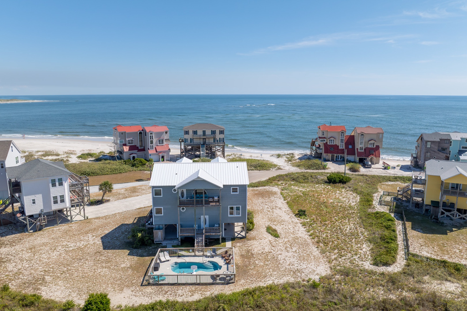 Pool And Ocean Aerial