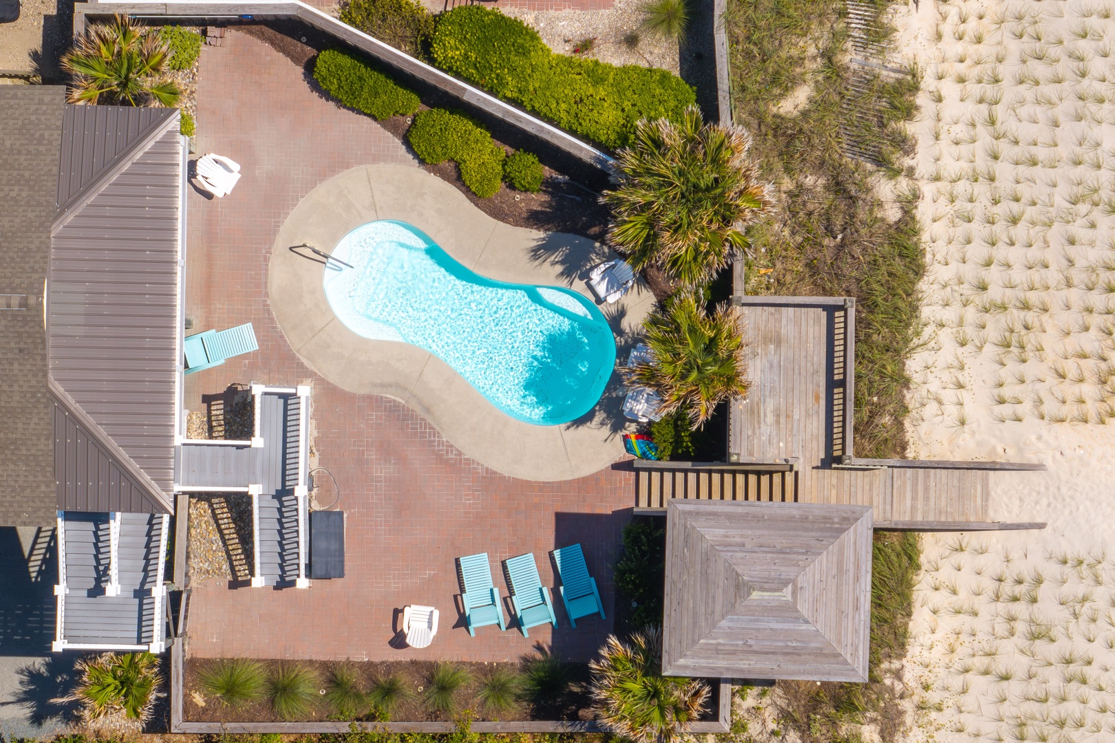 Pool Beach Overhead