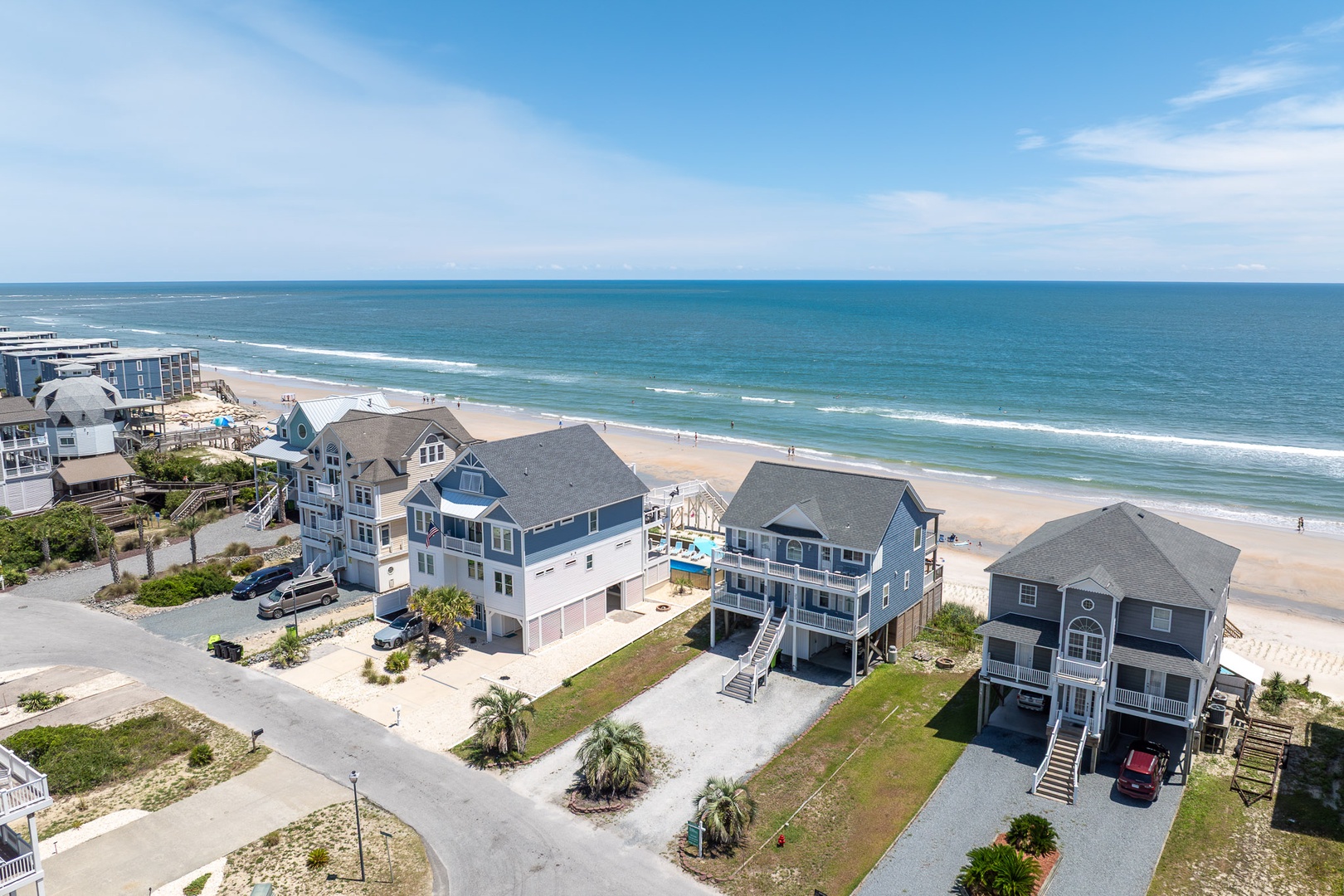 Aerial Coastline Neighborhood