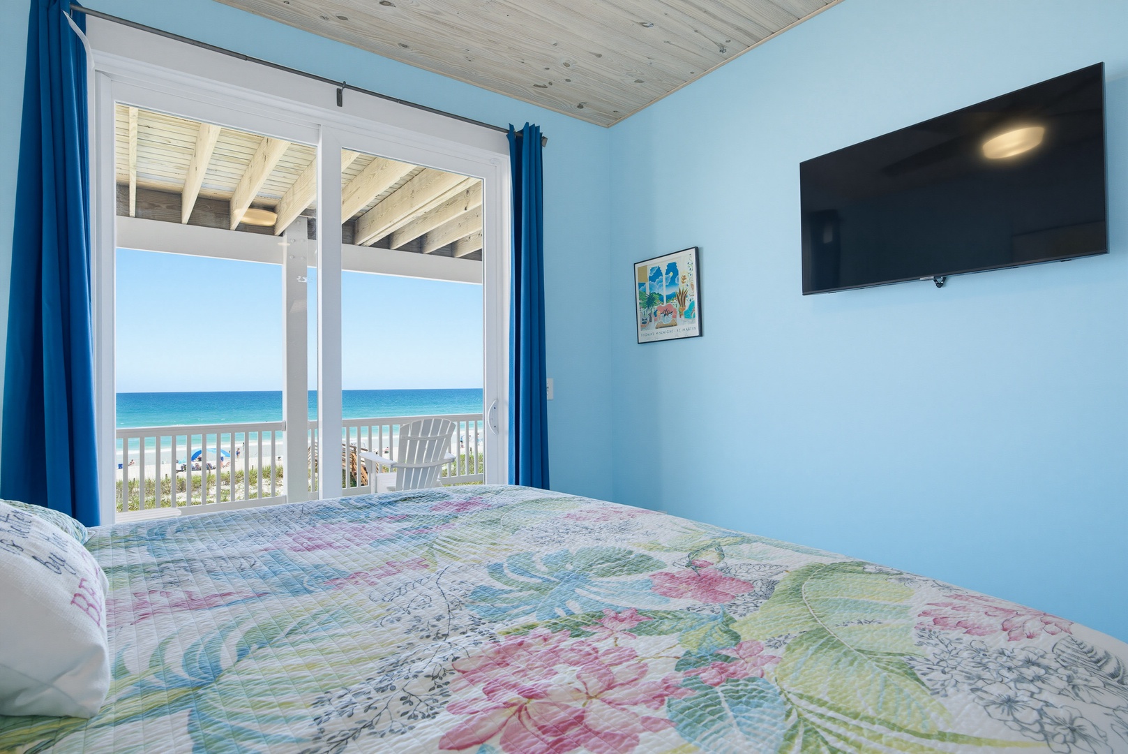 Floral bed ocean