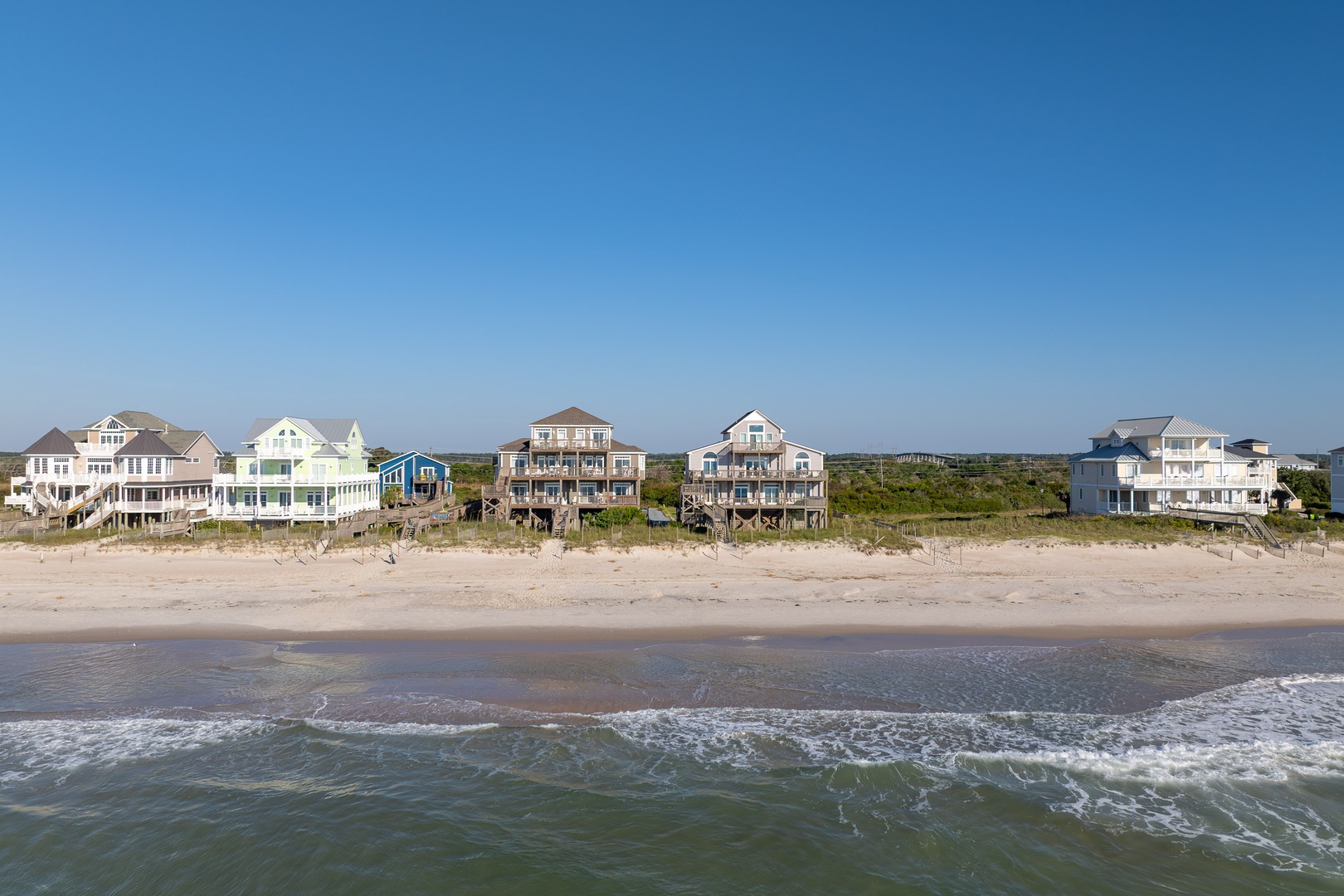 Aerial Oceanfront Homes