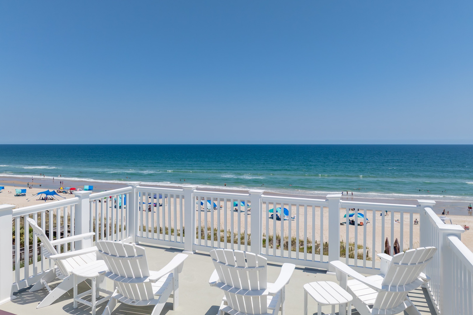 Deck chairs ocean