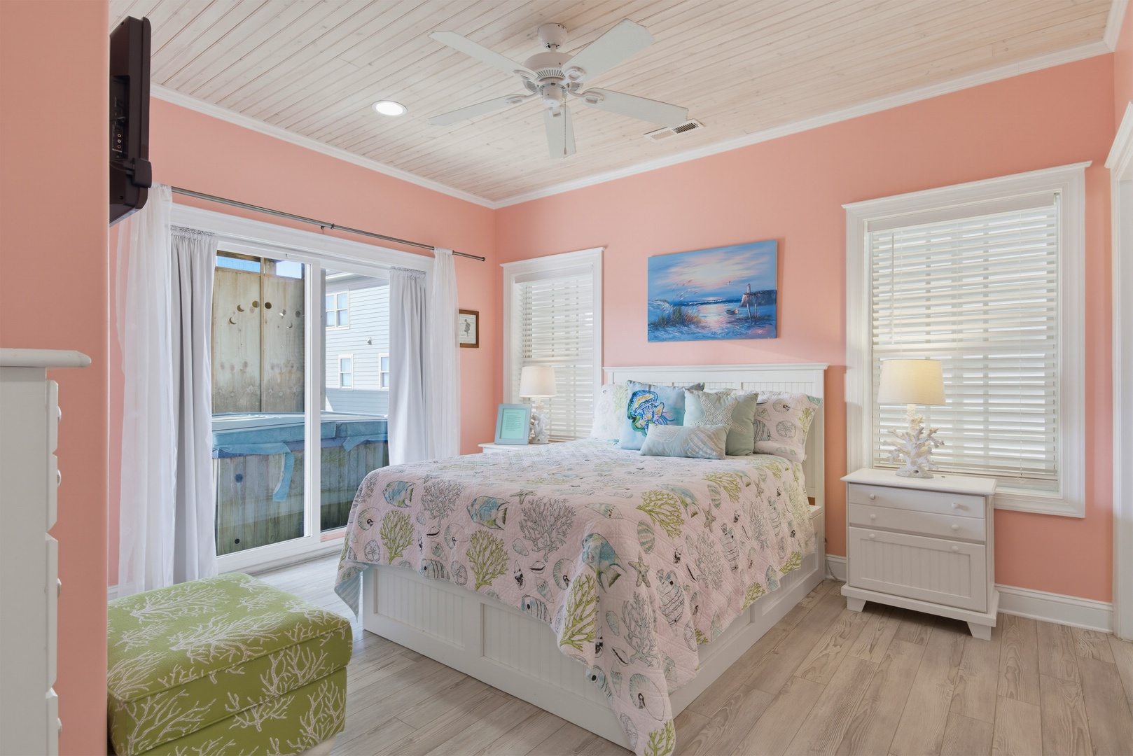 Coral Queen Bedroom