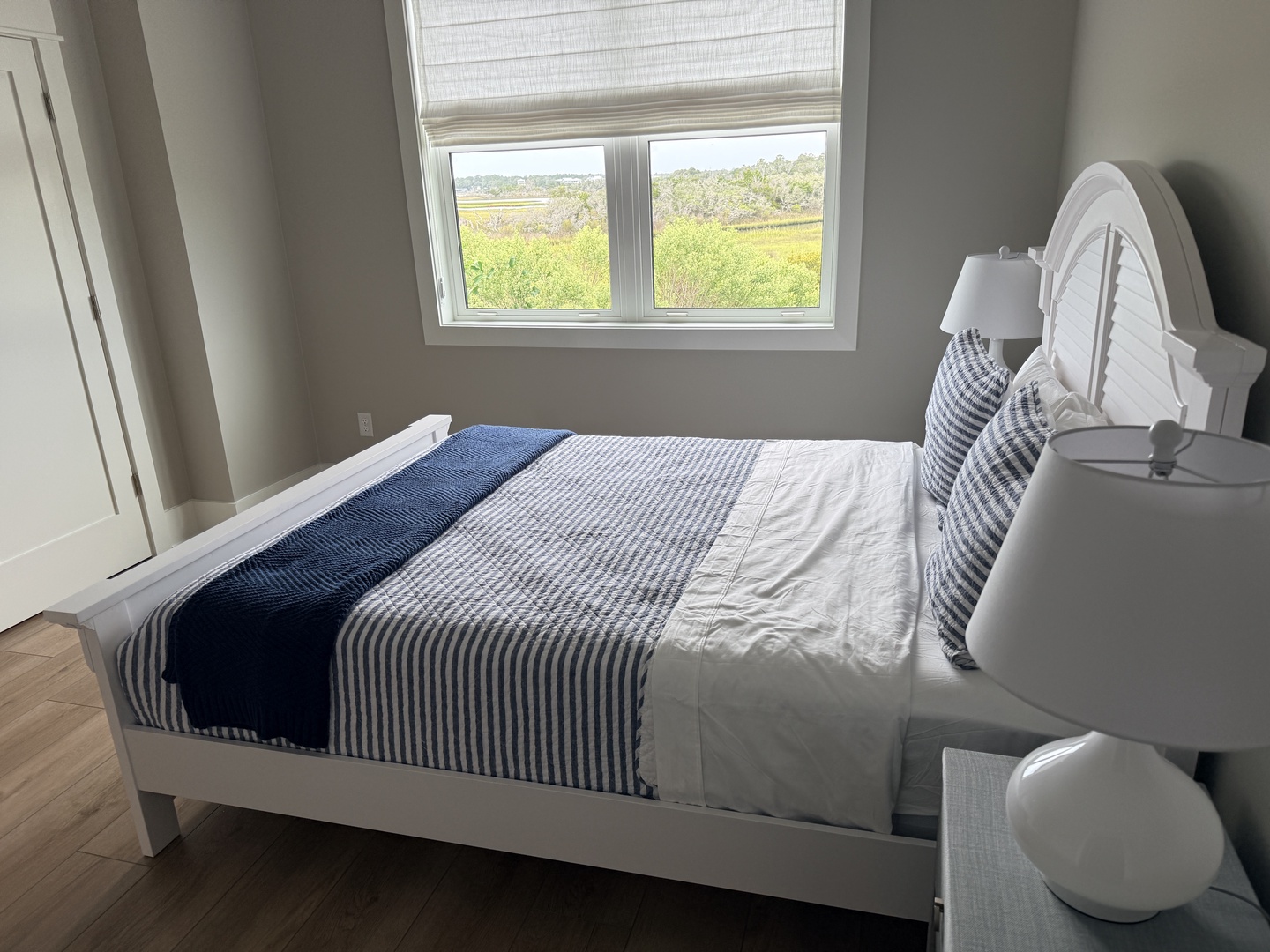 Marsh-view bedroom