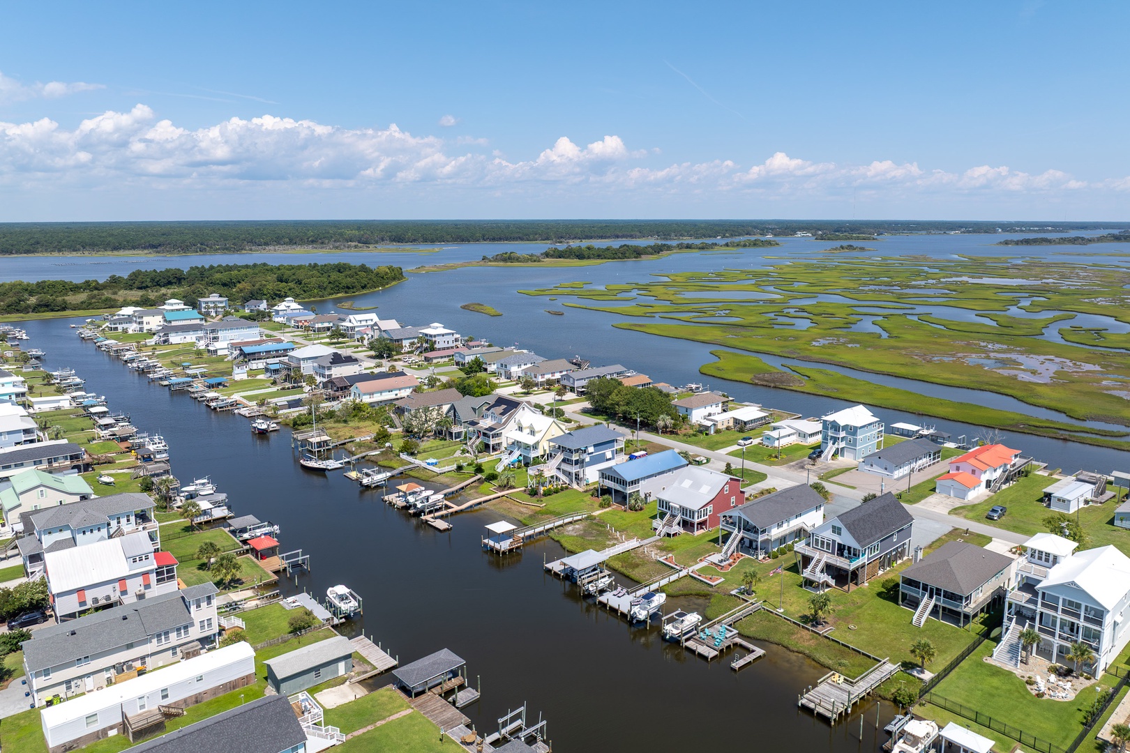 Canal and Marsh Aerial