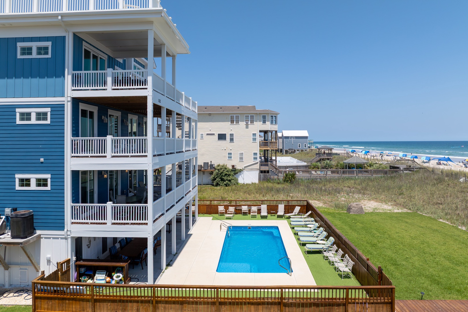 Pool side exterior