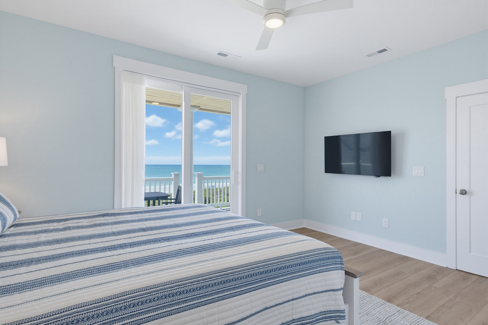 Striped Ocean Bedroom