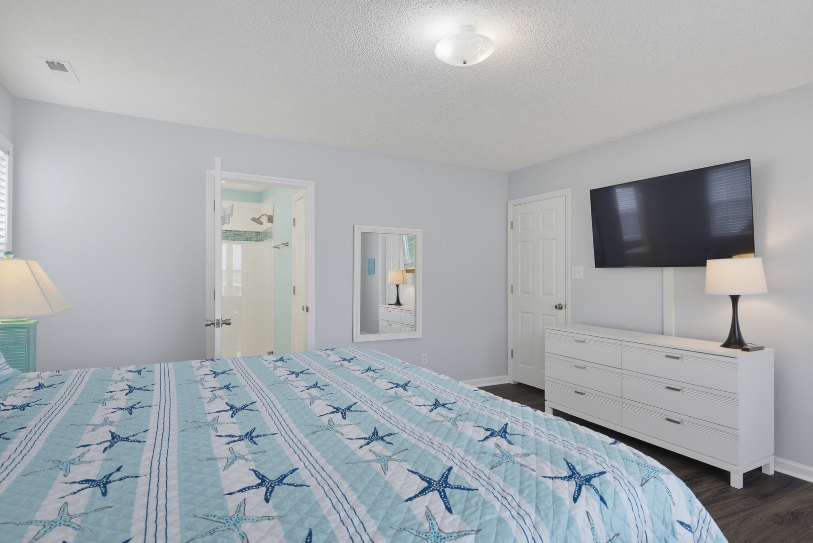 White Bedroom Television