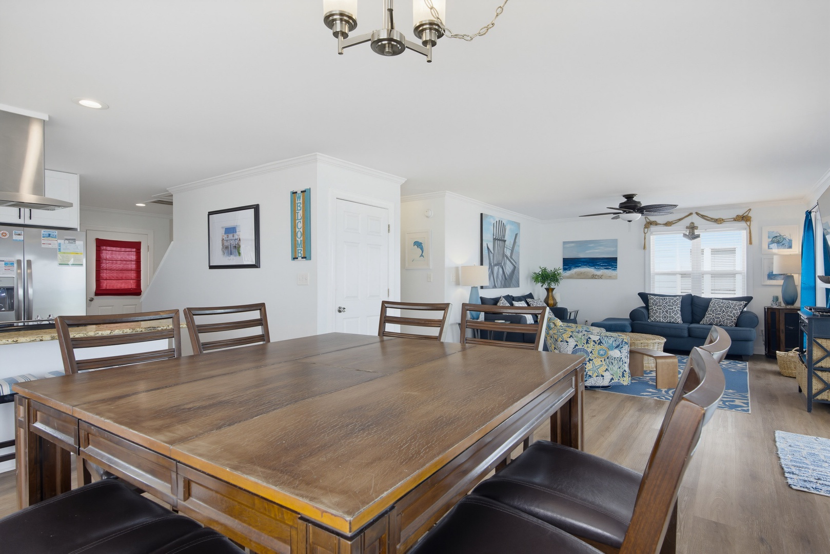 Ocean-view dining area