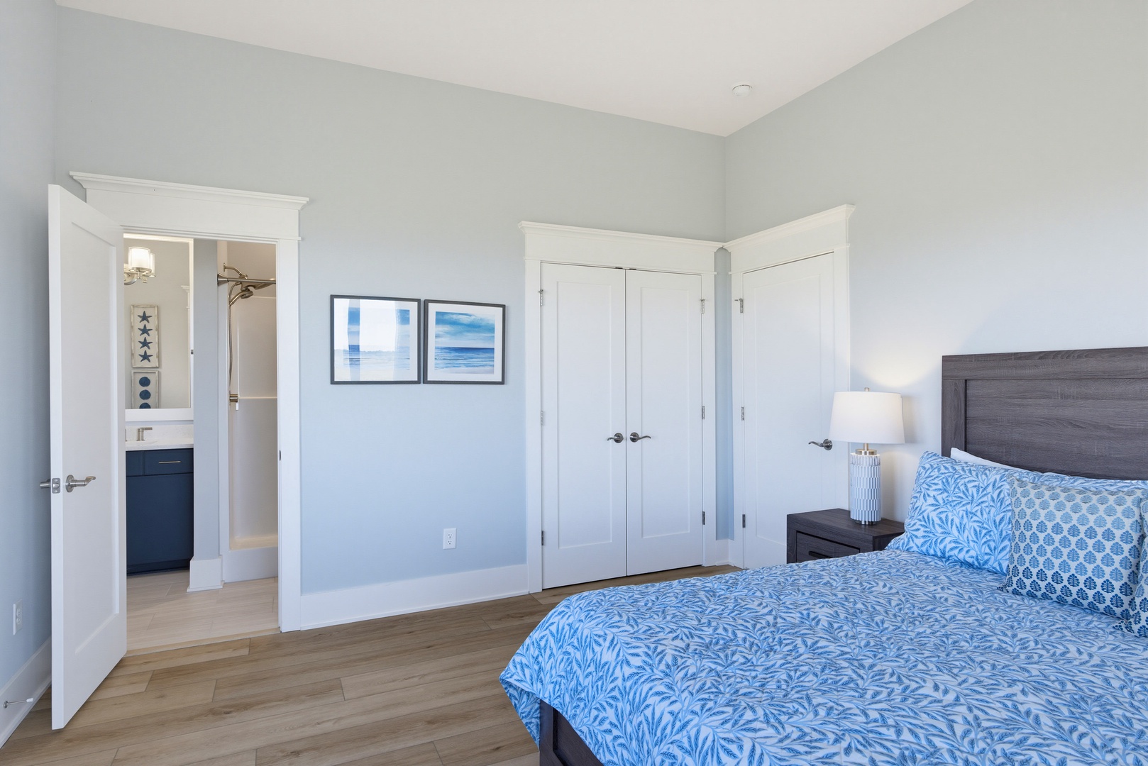 Blue Bedroom Closet