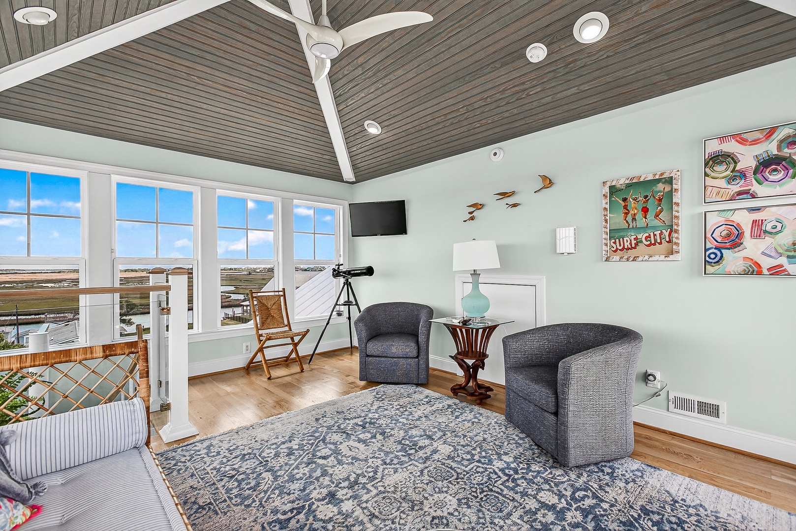 Marsh-view sitting room