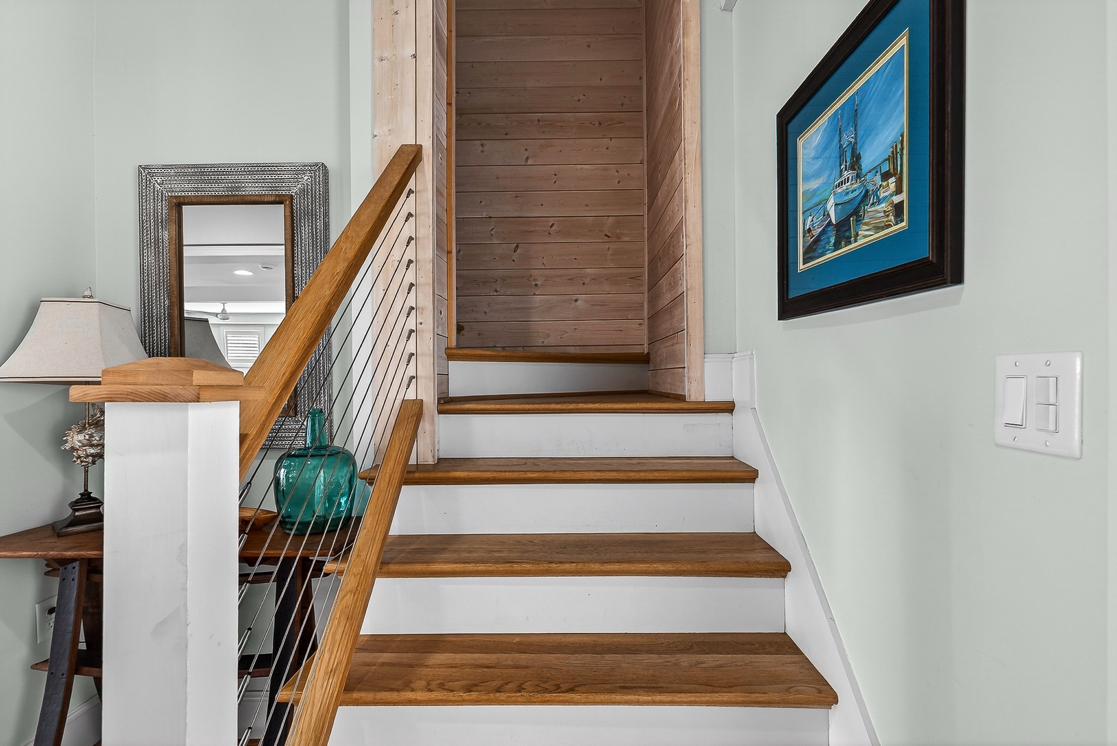 Wood staircase