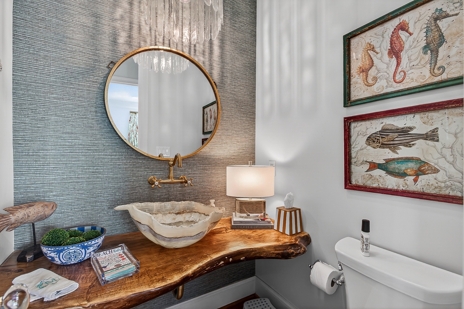 Vessel-sink bathroom
