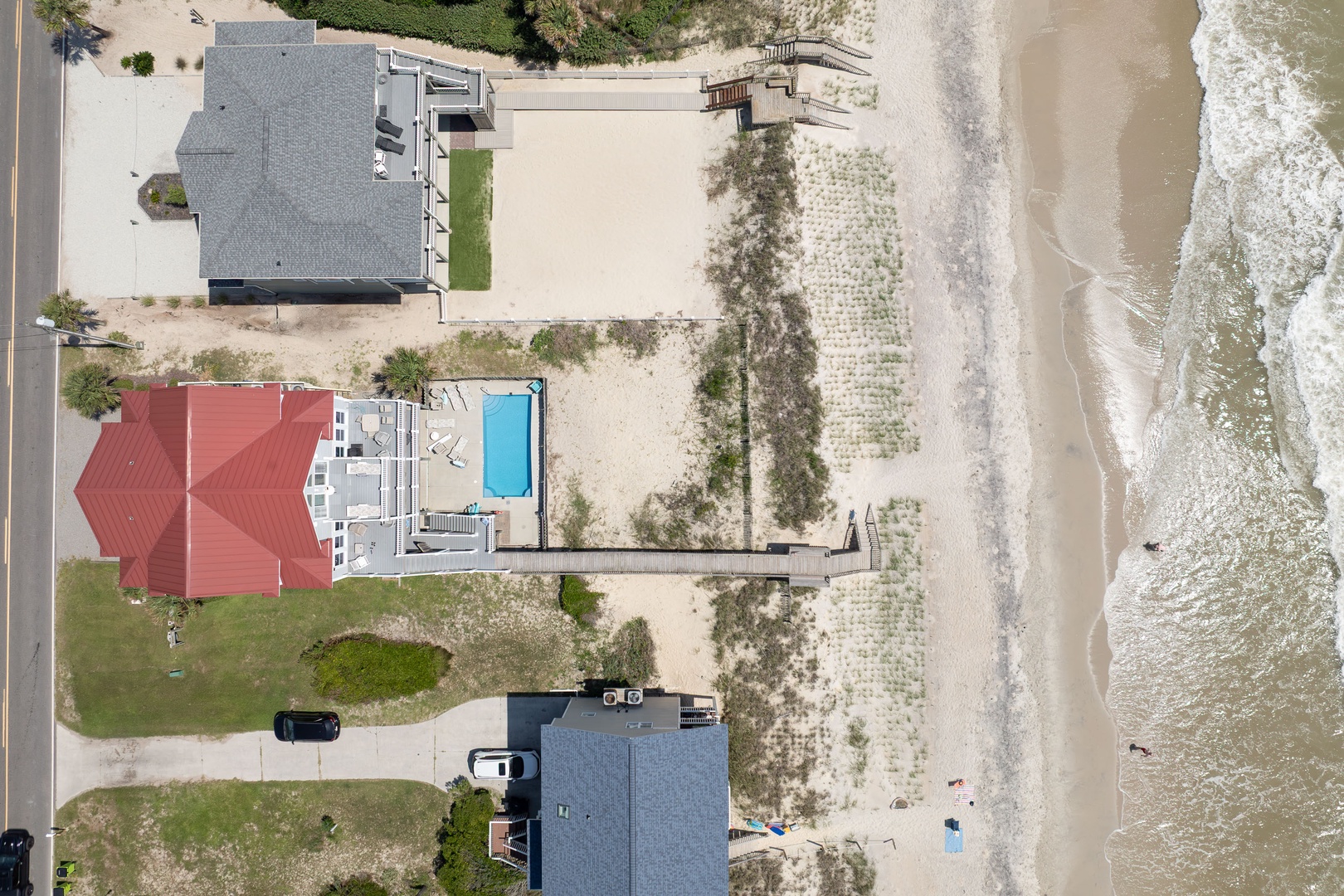 Pool Beach Overhead