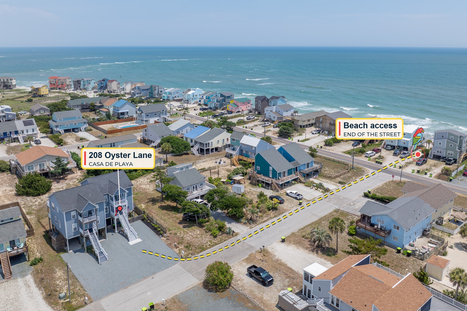 Beach Access Aerial