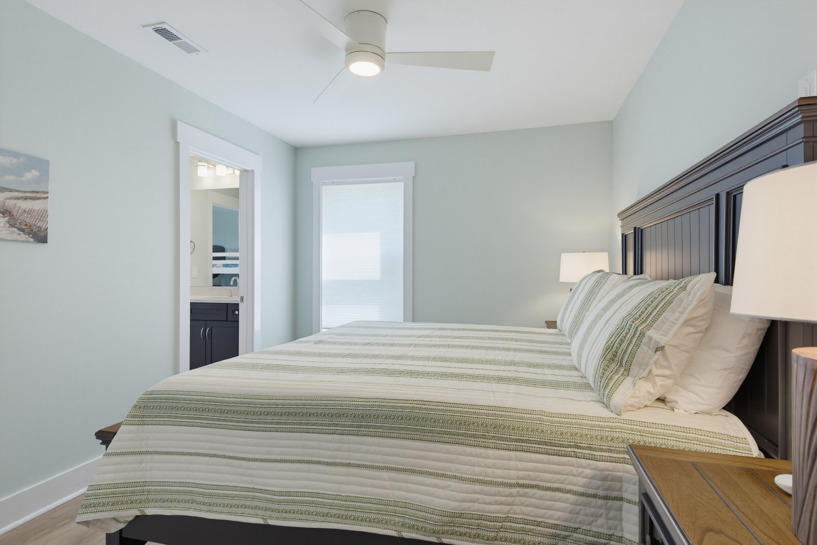 Green Coastal Bedroom