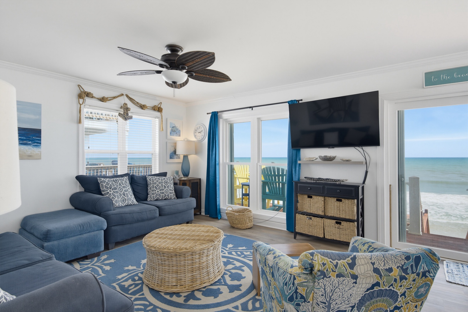 Ocean-view living room