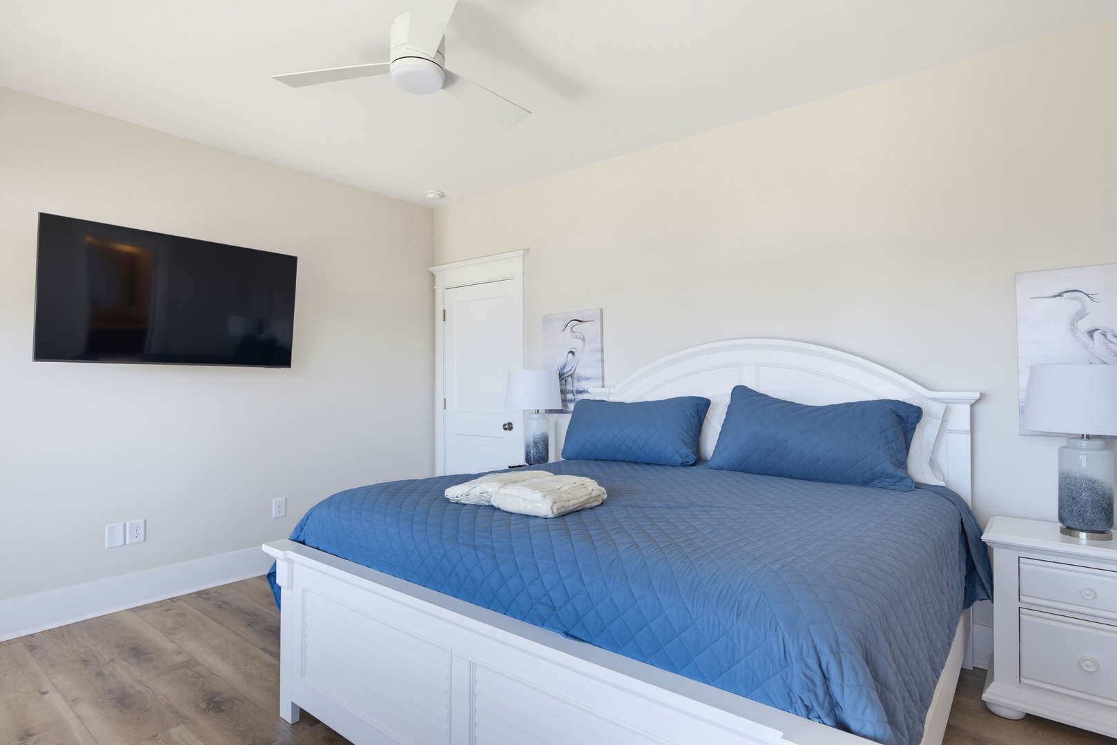 Solid Blue Bedroom