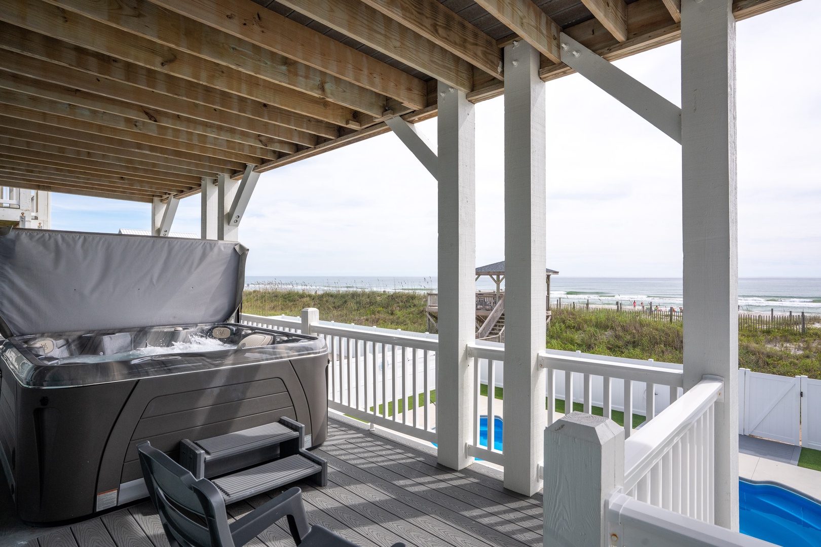 Hot tub deck