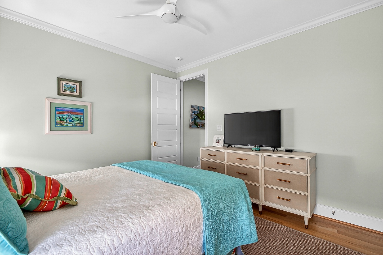 Bedroom with TV