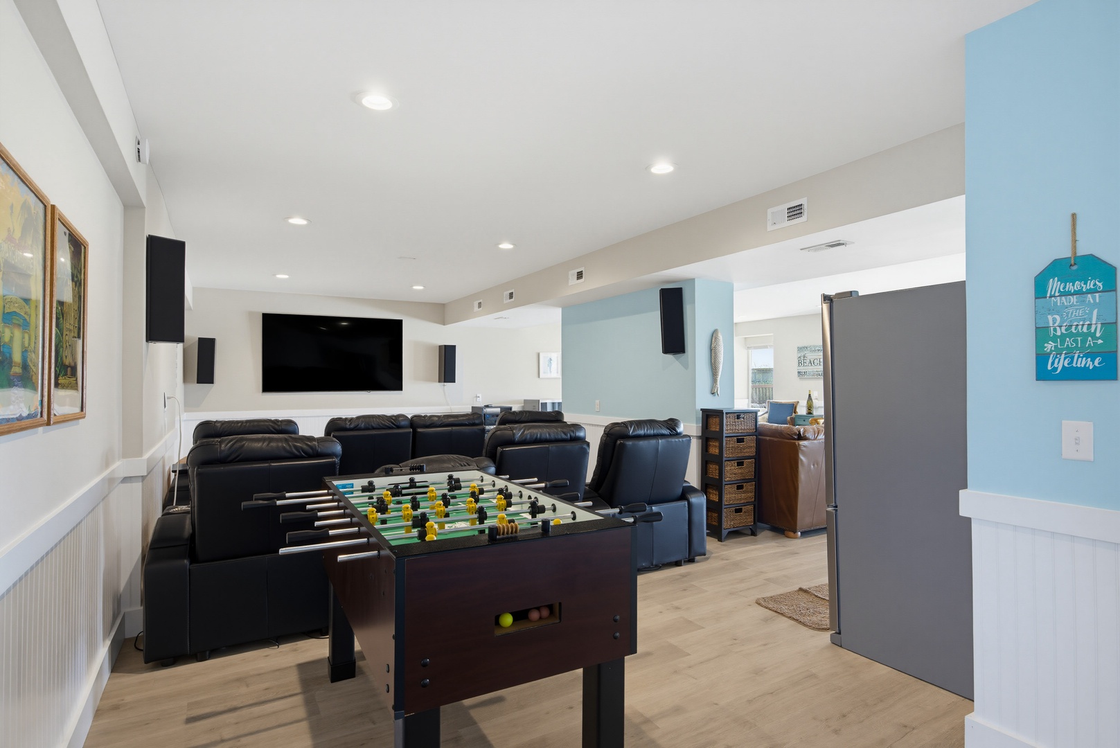 Foosball room view