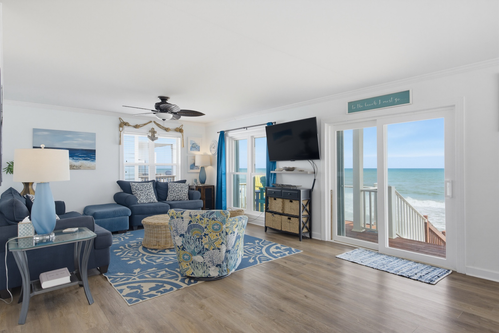 Ocean-view living room