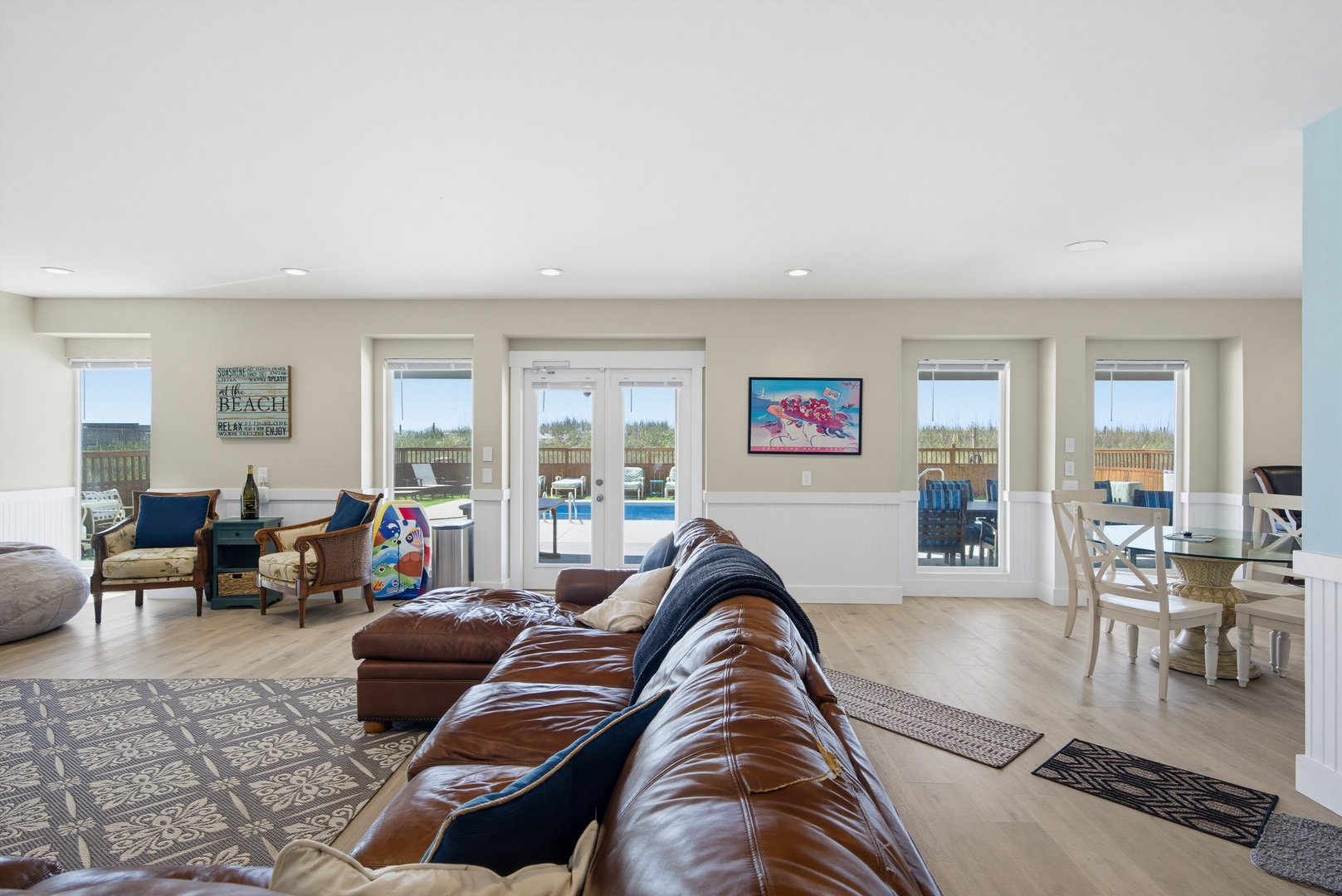 Lower living windows