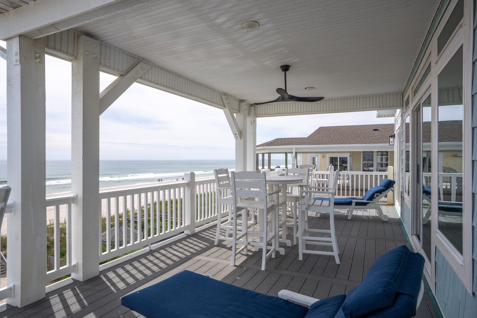 Covered deck seating