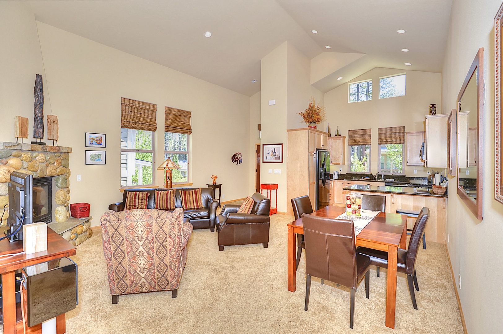 Family Room~ Dining Room~ and Kitchen:  Wintercreek Mountain Delight