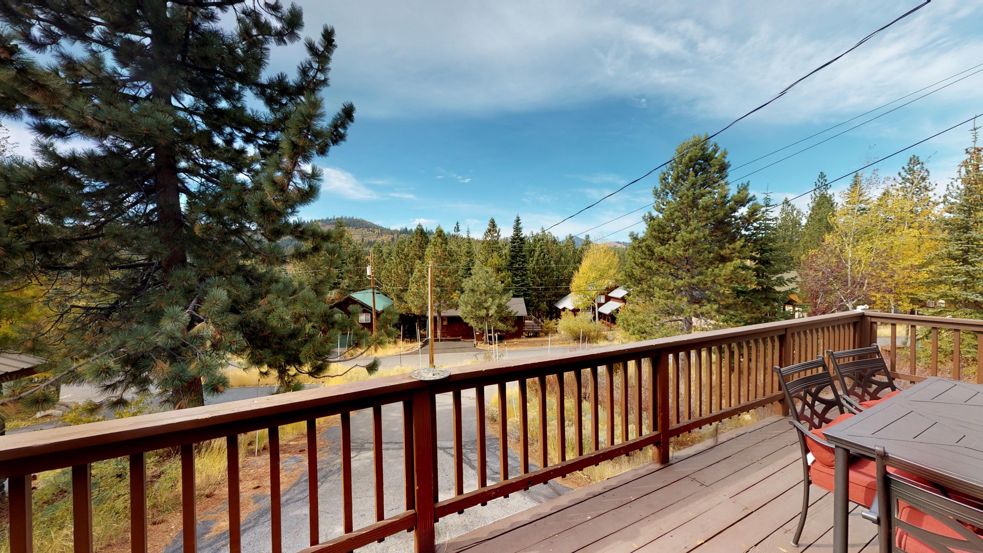 Views from Outside our Cabin Rental in Truckee: Wolfgang Vacation Cabin