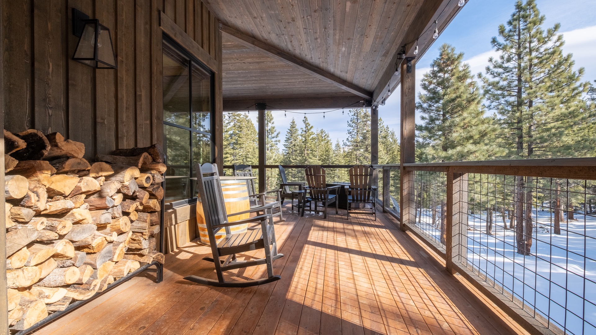 Back Deck and View: Private Secluded Valley View Oasis