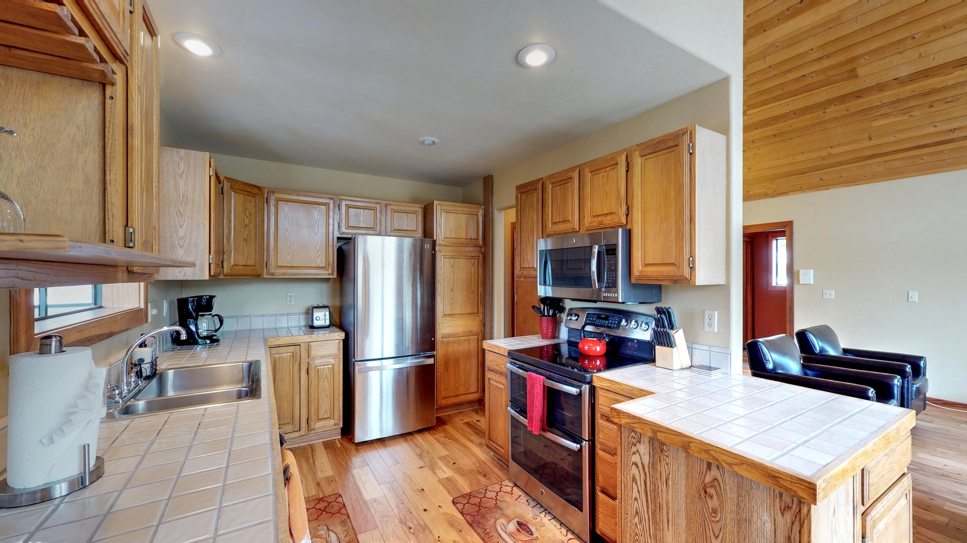 Alternate View of Kitchen: Wolfgang Vacation Cabin