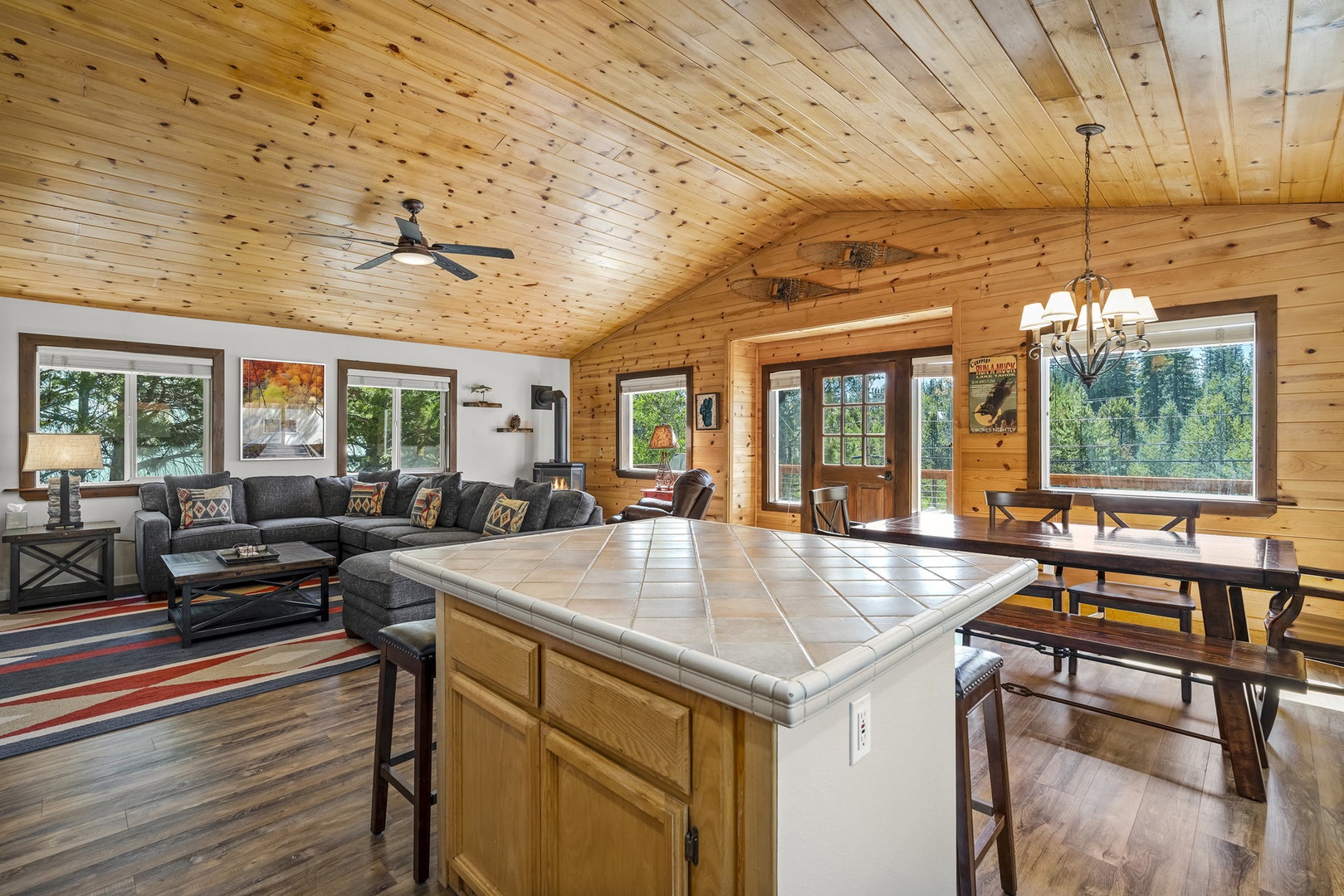View from kitchen: Mountain Relaxation Haven